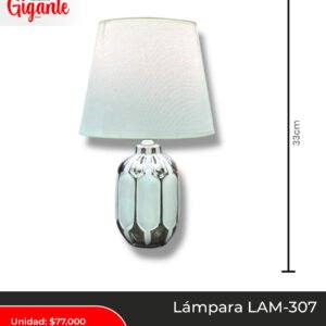 LAMPARA MESA 19.8*32CM LAM-307 BLANCA
