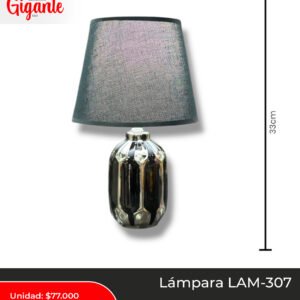 LAMPARA MESA 19.8*32CM LAM-307 NEGRA