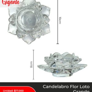 CANDELABRO FLOR LOTO GDE