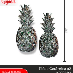 PIÑA CERAMICA X2 AR10552 PLATA