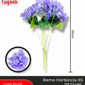 FLOR HORTENCIA X5 MED
